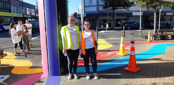 Footpath Flow Painting Jess & natalie