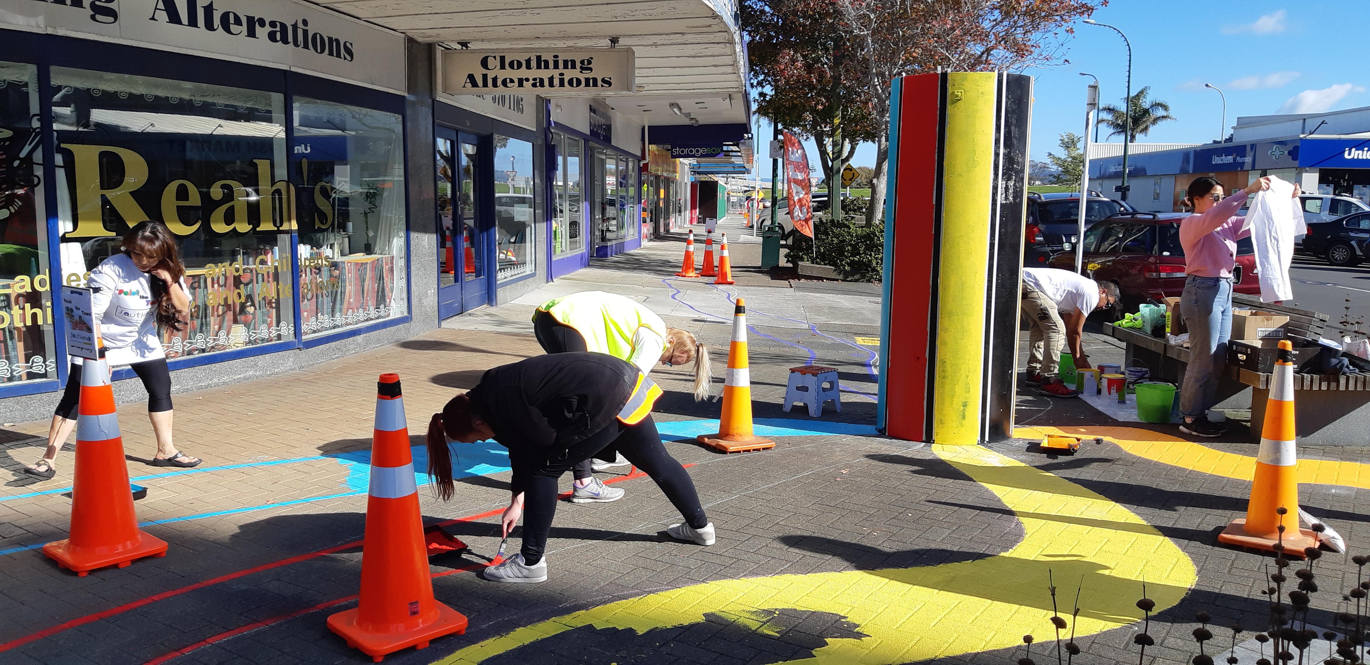 Footpath Flow Painting Footpath Flow Painting